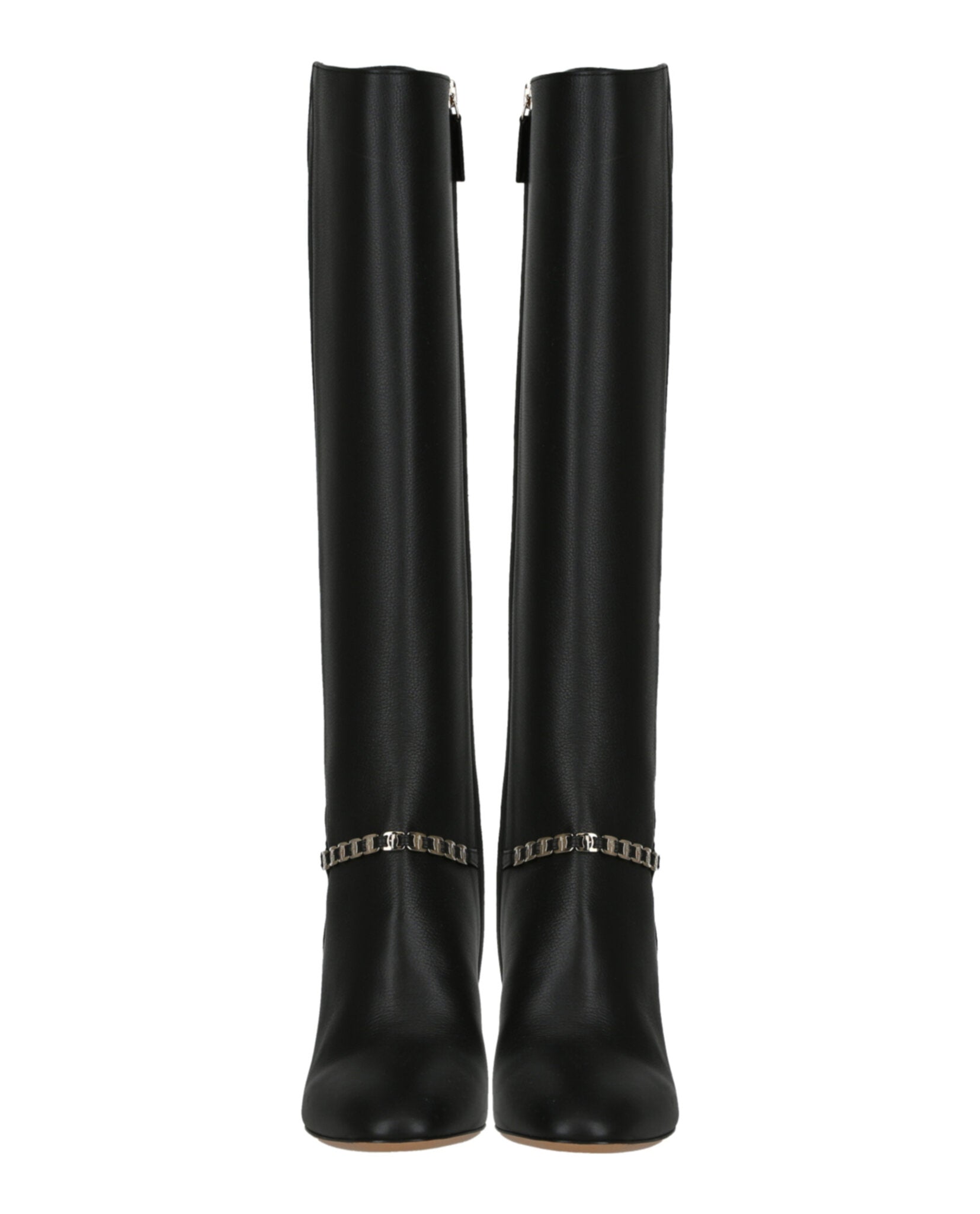 Ferragamo Triba Leather Knee-High Boots Footwear - Tophatter Daily Deals