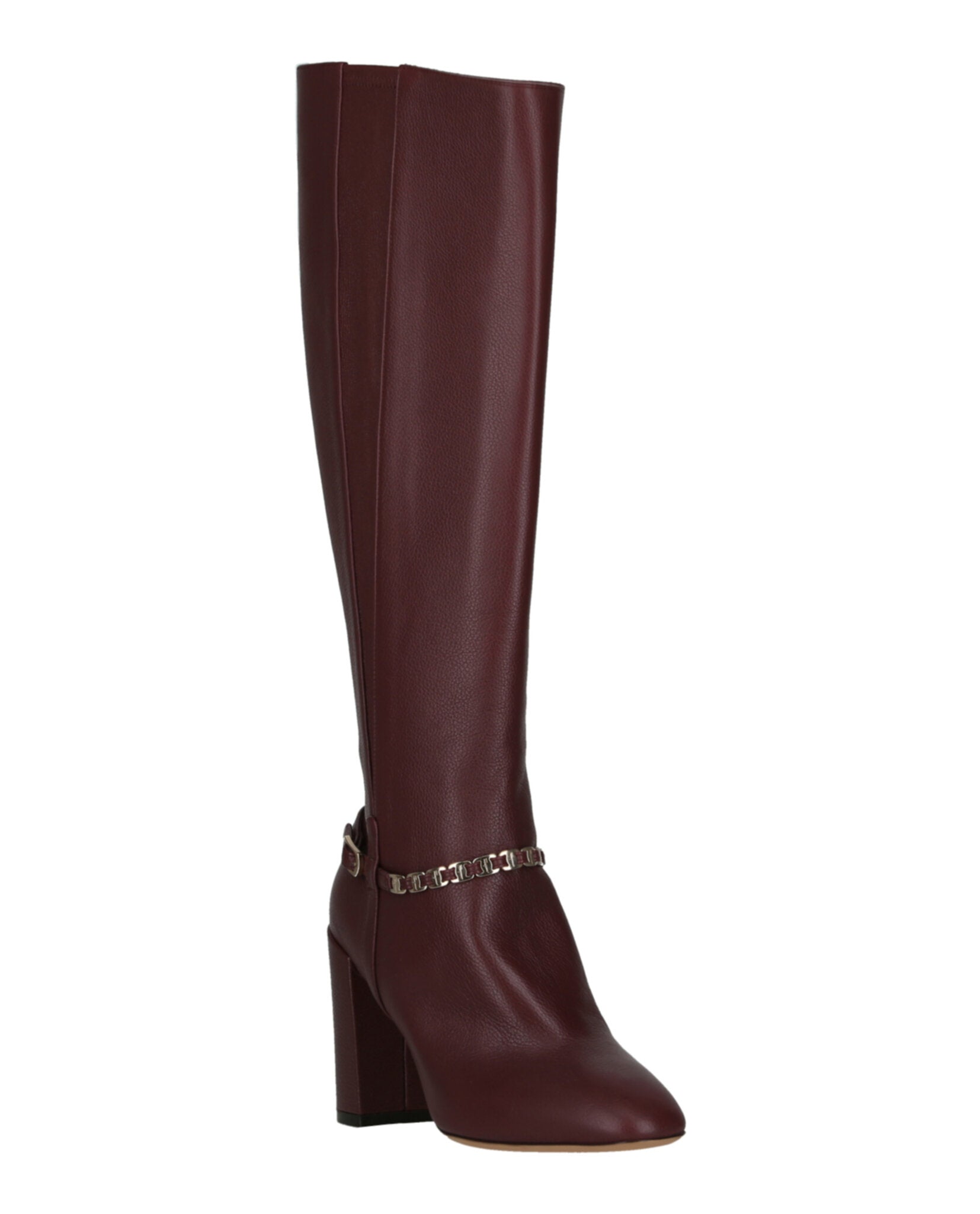 Ferragamo Triba Leather Knee-High Boots Footwear - Tophatter Daily Deals