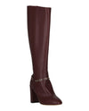 Ferragamo Triba Leather Knee-High Boots Footwear - Tophatter Daily Deals