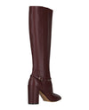 Ferragamo Triba Leather Knee-High Boots Footwear - Tophatter Daily Deals