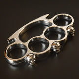 HEAD DESIGN 4 FINGER KNUCKLE DUSTER - Tophatter's Army Deals SELF DEFENSE - Tophatter Daily Deals