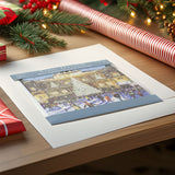 Christmas Skating Advent Calendar Greetings Card | Door Advent Calendar Advent Calendar - Tophatter Daily Deals