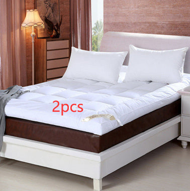 10cm Household Mattress Dormitory Soft Winter Warm Thick White 2pcs 0 - Tophatter Daily Deals