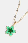 Flower Pendant Stainless Steel Necklace Necklaces - Tophatter Daily Deals