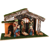 LED Traditional Christmas Nativity Set & 8 Detailed Figures Stable Crib Scene Nativity Set - Tophatter Daily Deals