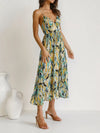 Printed Sleeveless Midi Cami dress Casual Dresses - Tophatter Daily Deals