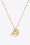 A to J Letter Pendant Nekclace D One Size Necklaces - Tophatter Daily Deals