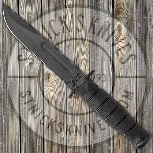 KA-BAR Knives Short Fighting Knife - Partially Serrated 1095 Steel - Kraton G Handle - 1259 Knives - Tophatter Daily Deals