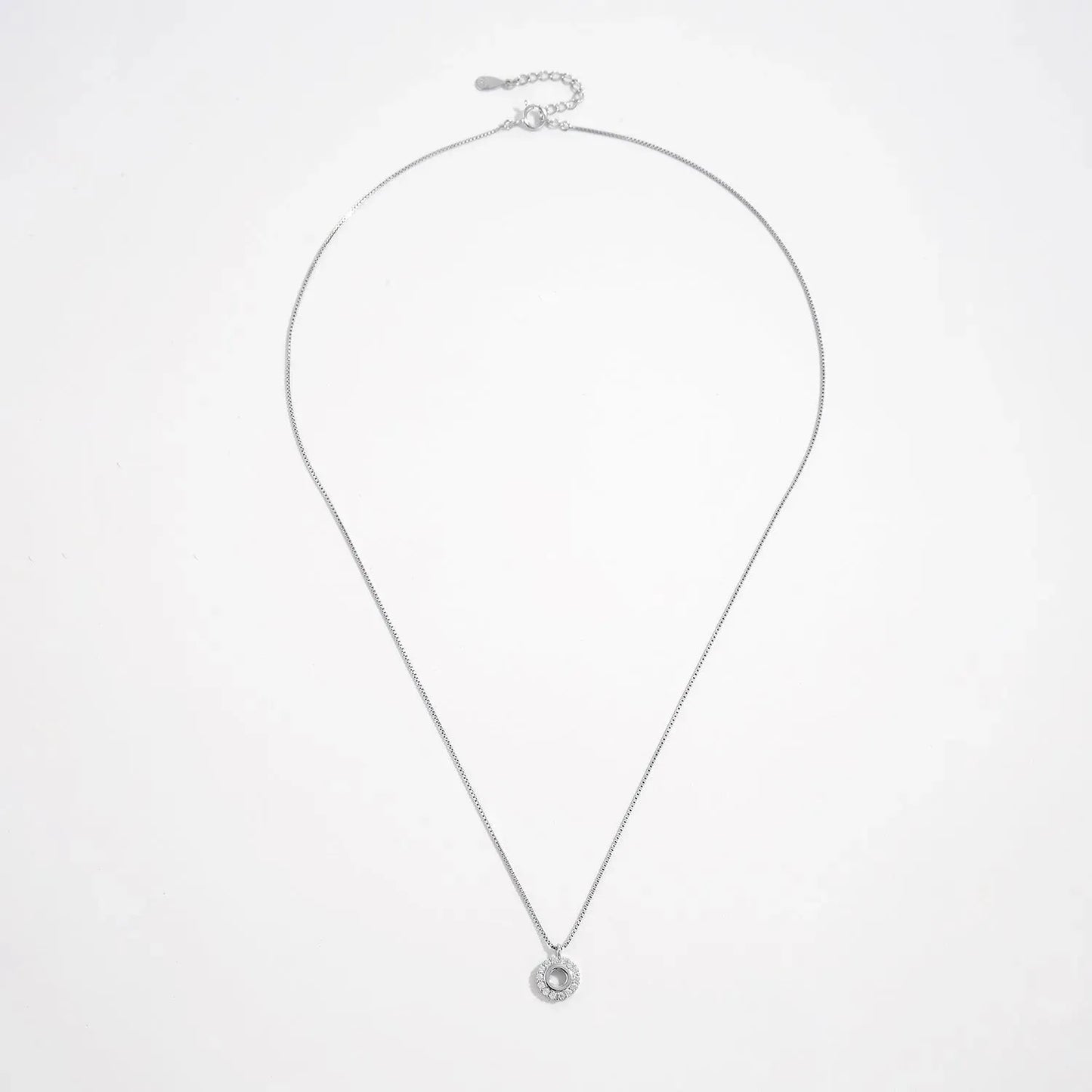 925 Sterling Silver Zircon Pendant Necklace Necklaces - Tophatter Daily Deals