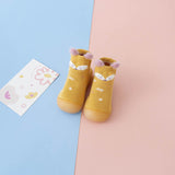 Baby Cartoon Floor Shoes Socks Indoor Soft Bottom Non-slip Toddler Shoes Orange Fox Terry 0 - Tophatter Daily Deals