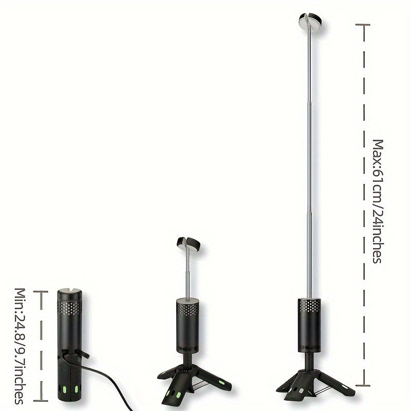 Folding Table with LED Camping Light Camping & Hiking - Tophatter Daily Deals