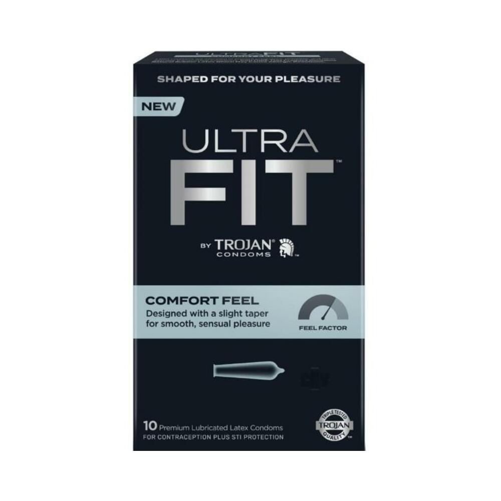 Trojan Ultrafit Comfort Feel 10 Ct. - Tophatter Daily Deals