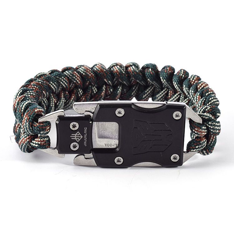 Outdoor Self-Help Self-Defense Hidden Bracelet Knife Transformers Pattern No.7 - Tophatter Daily Deals