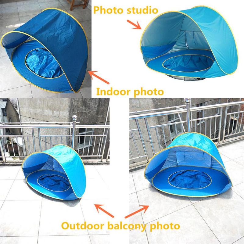Baby Beach Tent Portable Shade Pool UV Protection Sun Shelter For Infant Outdoor Toys Child Swimming Pool Play House Tent Toys 0 - Tophatter Daily Deals