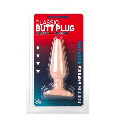 Classic Smooth Butt Plug Medium Flesh Pink > Anal Range > Butt Plugs - Tophatter Daily Deals