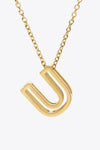 U to Z Letter Pendant Nekclace Necklaces - Tophatter Daily Deals