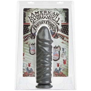 Bunker Buster 10.7 Inch Anal Dildo in Gun Metal Finish > Anal Range > Vibrating Butt Plugs - Tophatter Daily Deals