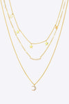 Star and Moon Pendant Necklace Necklaces - Tophatter Daily Deals