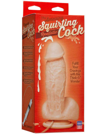 Realistic Squirting Dildo With Lifelike Texture – Realistic Waterproof Dildo > Dildos > Squirting Dildos - Tophatter Daily Deals