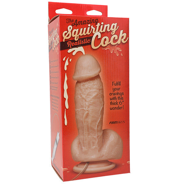 Realistic Squirting Dildo With Lifelike Texture – Realistic Waterproof Dildo > Dildos > Squirting Dildos - Tophatter Daily Deals
