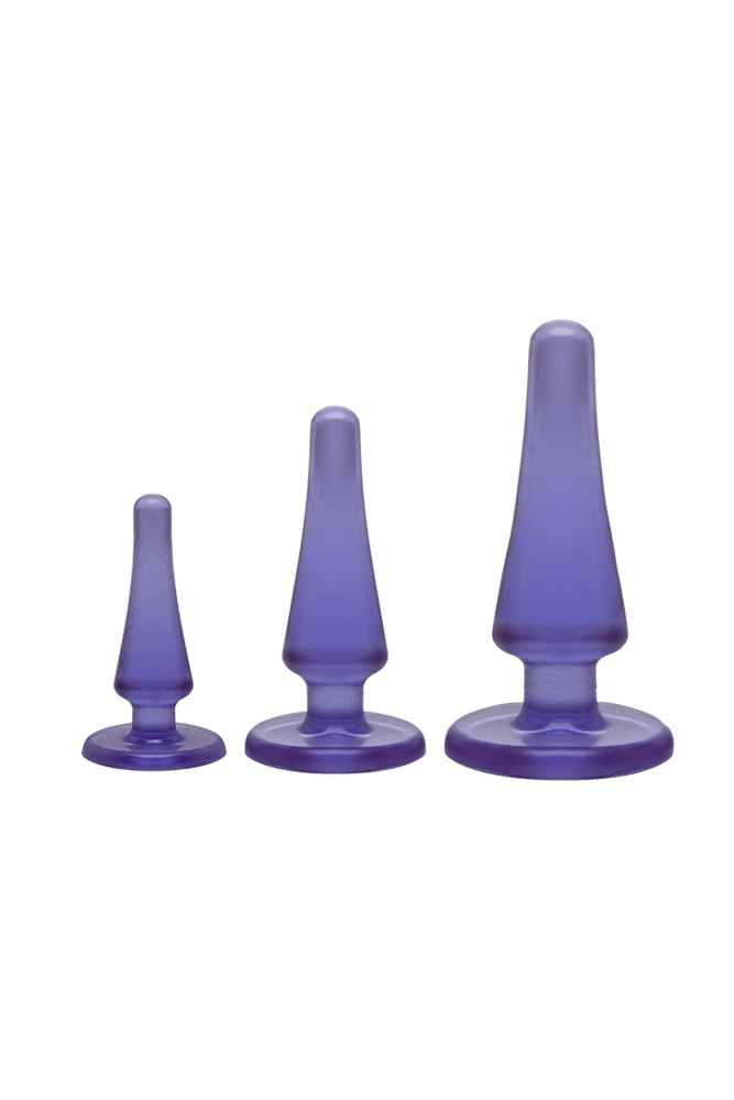 Crystal Jellies by Doc Johnson - Anal Initiation Kit - Purple Sex Toy - Tophatter Daily Deals