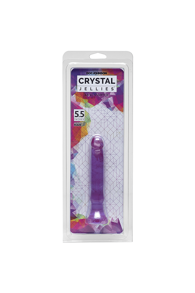Crystal Jellies by Doc Johnson- Anal Starter Plug - Purple Sex Toy - Tophatter Daily Deals