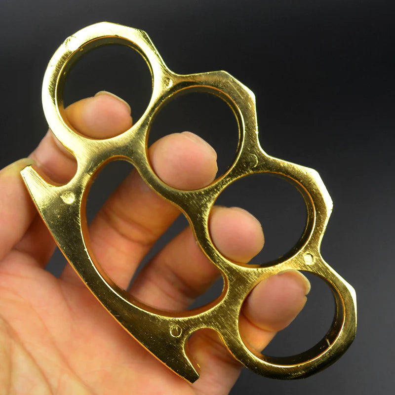 Alloy Four-Fingered Tiger EDC Tool Gold - Tophatter Daily Deals