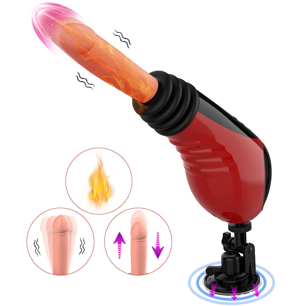 Acmejoy - 9 Thrusting Vibrating Heating Dildo Sex Machine Dildos - Tophatter Daily Deals