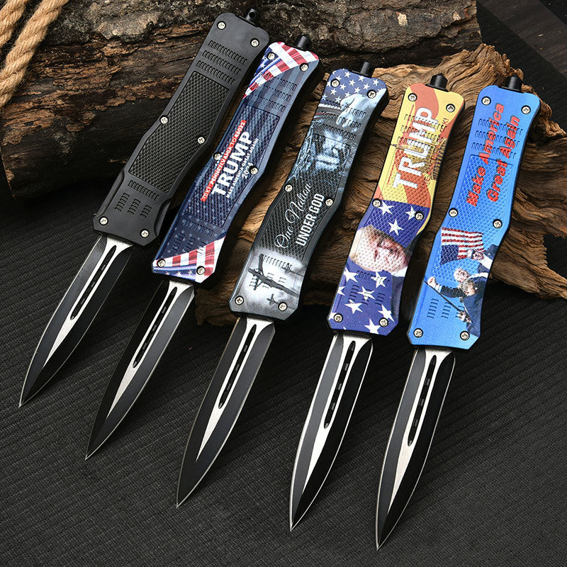 Trump ABS Handle OTF Knife Trump Supporters Knife - Tophatter Daily Deals