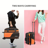 Bowling Ball Carrier 2-Ball with Divider & Cup Holder Sport Equipments - Tophatter Daily Deals