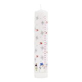 Traditional Countdown To Christmas Advent Dinner Pillar Candle - Snowman And Snowflake Design (Large Size) Advent Candle - Tophatter Daily Deals