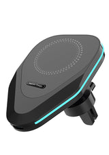 360 Degree Rotary Magnetic Adhesive Wireless Charging On-board Bracket Black 0 - Tophatter Daily Deals
