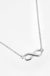 Figure 8 Lobster Clasp 925 Sterling Silver Necklace Necklaces - Tophatter Daily Deals