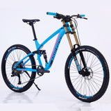 Aluminum Alloy Soft Tail Oil Brake Damping Mountain Bike Bicyc 0 - Tophatter Daily Deals