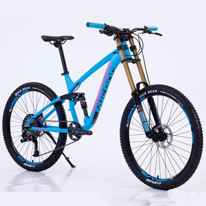 Aluminum Alloy Soft Tail Oil Brake Damping Mountain Bike Bicyc 0 - Tophatter Daily Deals