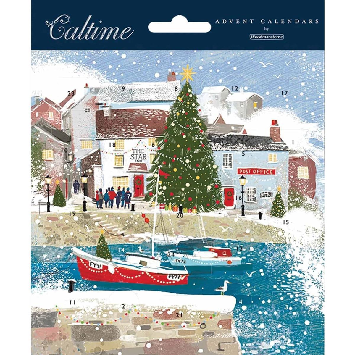 Harbour at Christmas Advent Calendar Greetings Card | Christmas Advent Calendar Advent Calendar - Tophatter Daily Deals