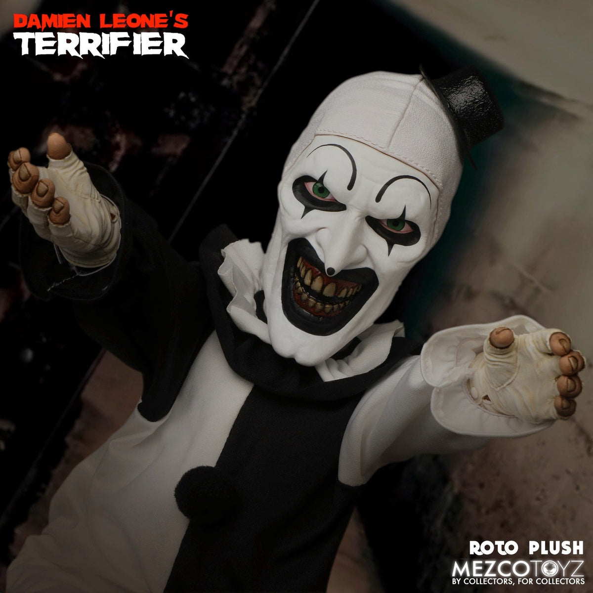 Terrifier - Art the Clown Roto Plush (18") Plush Toy - Tophatter Daily Deals