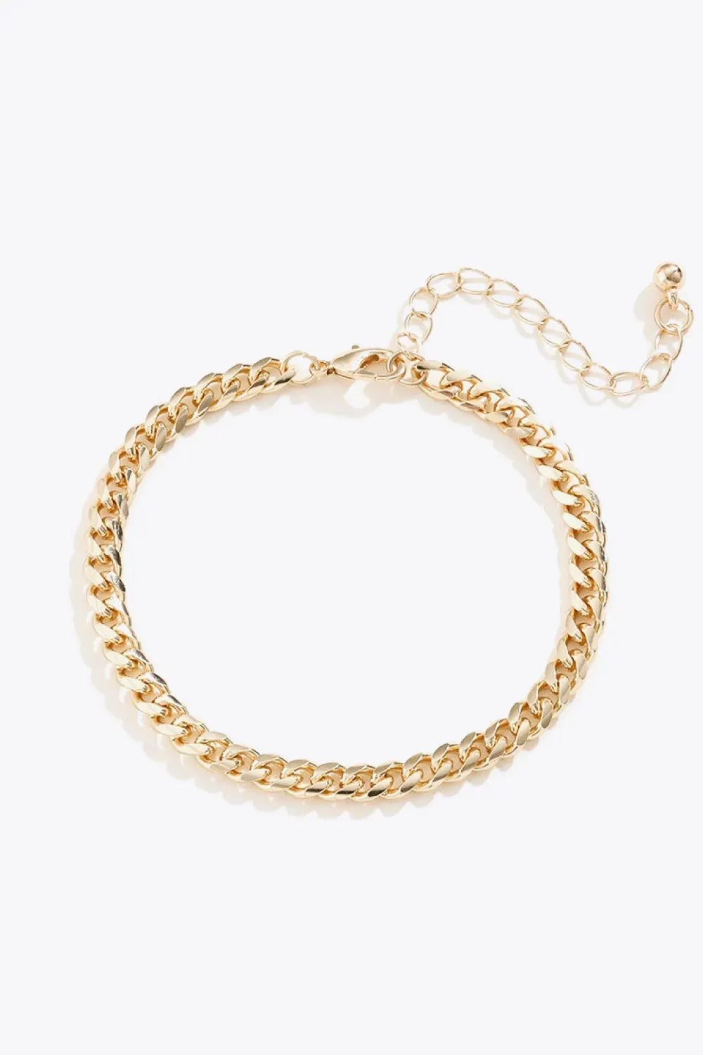 Curb Chain Copper Bracelet Gold One Size Bracelets - Tophatter Daily Deals