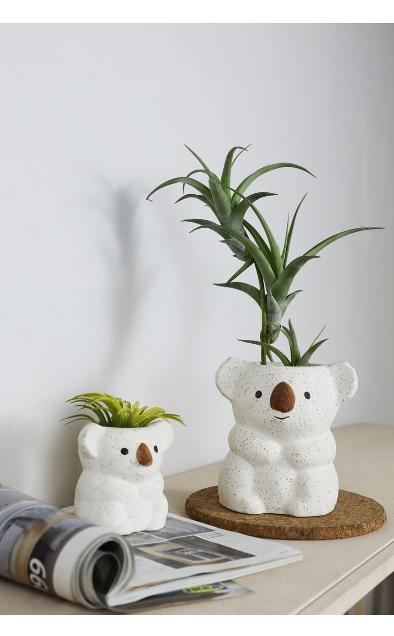 Air Plant Desktop Small Potted Nordic Ceramic Decoration 0 - Tophatter Daily Deals