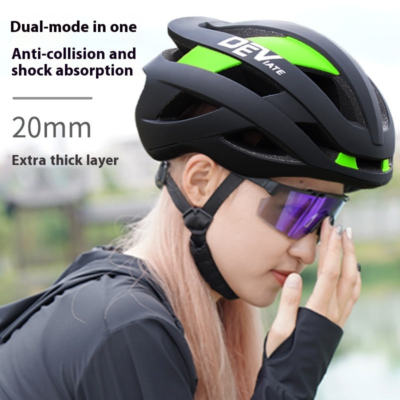 Bicycle Helmet Full Boud Edage Belt Fly Net Unisex Breathable Integrated Mountain Bike Riding Head 0 - Tophatter Daily Deals