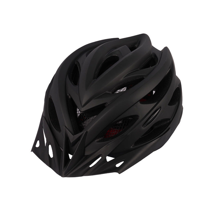 Bicycle Helmet Head Cap Integrated Mountain Road Bike Bicycle Light Black One Size 0 - Tophatter Daily Deals