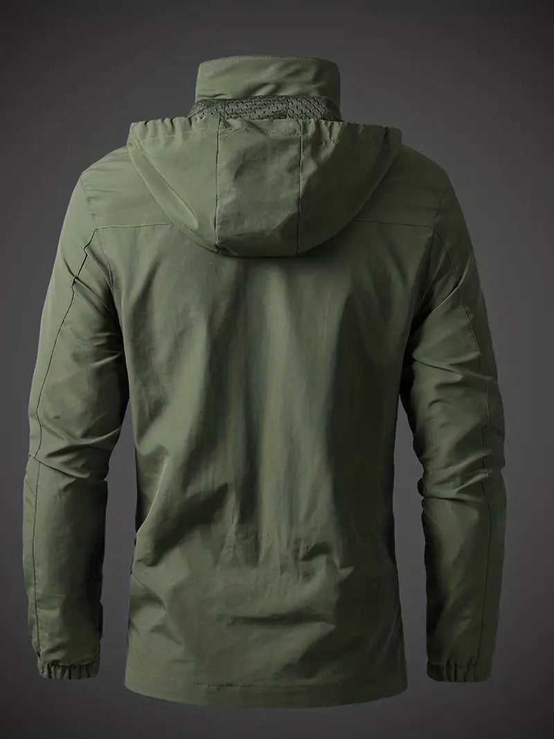 Waterproof Mens Outdoor Jacket - Athletic Technical Shell - Tophatter Daily Deals