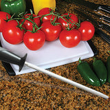 ACCUSHARP SHARPENING STEEL 9" - RUBBER GRIP - Tophatter's Army Deals KNIVES - Tophatter Daily Deals