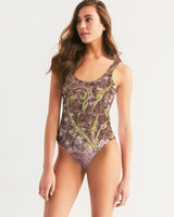 BEAUTIFUL PURPLE GITTER DESIGN CREATED BY FLIPSTYLEZ Women's All-Over Print One-Piece Swimsuit Swimwear - Tophatter Daily Deals
