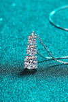 Moissanite Triple-Pendant Necklace Necklaces - Tophatter Daily Deals