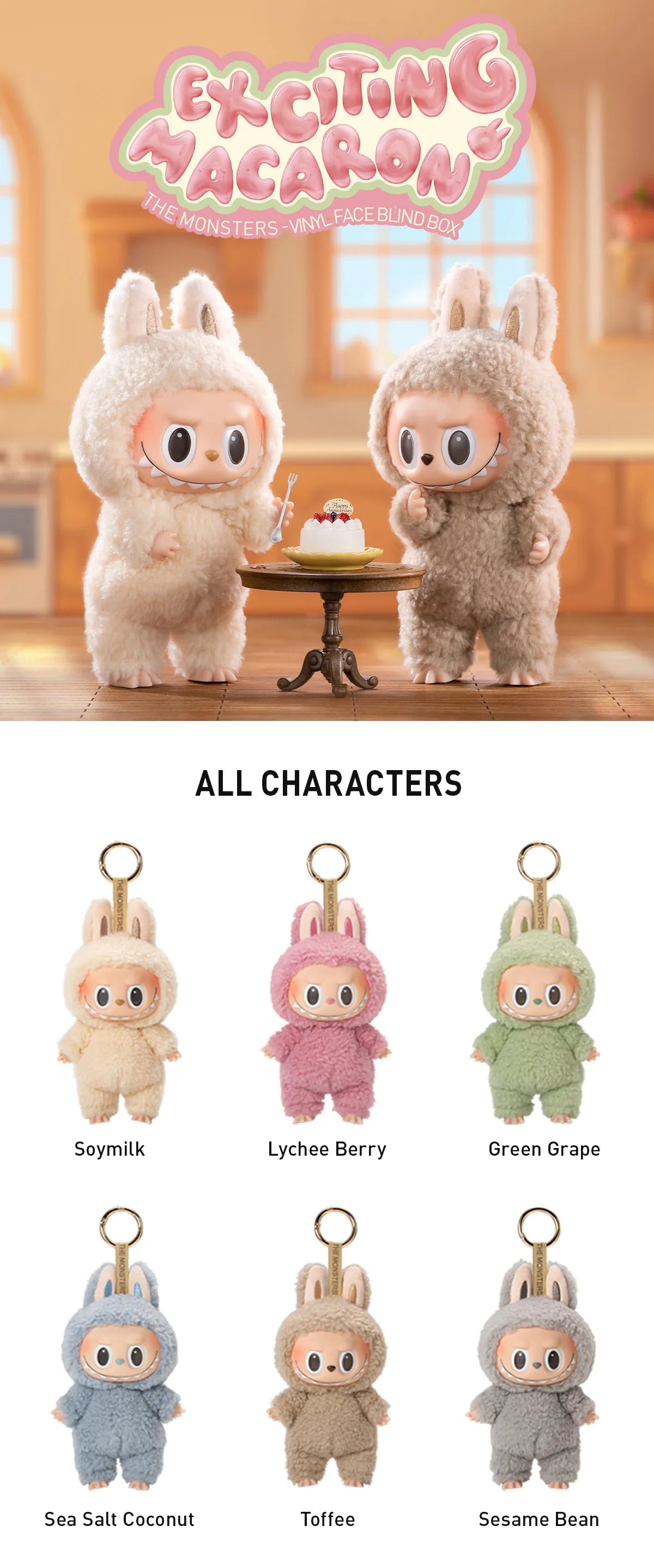 Genuine Pop Mart The Monsters Labubu Exciting Macaron Vinyl Face Plush Mythical - Tophatter Daily Deals
