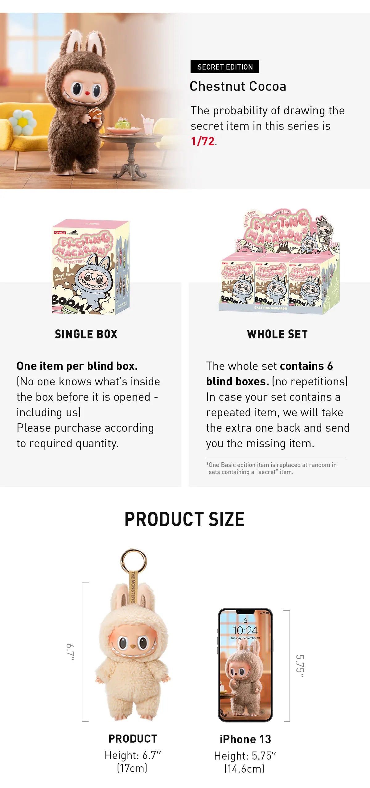 Genuine Pop Mart The Monsters Labubu Exciting Macaron Vinyl Face Plush Mythical - Tophatter Daily Deals