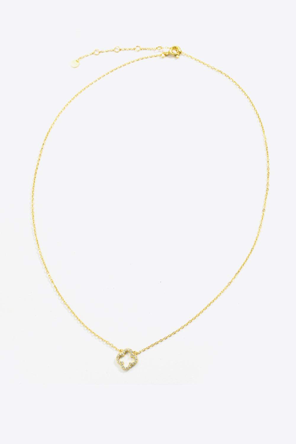 Inlaid Cubic Zirconia 925 Sterling Silver Necklace Necklaces - Tophatter Daily Deals