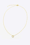 Inlaid Cubic Zirconia 925 Sterling Silver Necklace Necklaces - Tophatter Daily Deals