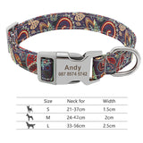 Adjustable Nylon Dog Collar Personalized Dogs Cat ID 217H7 7 - Tophatter Daily Deals